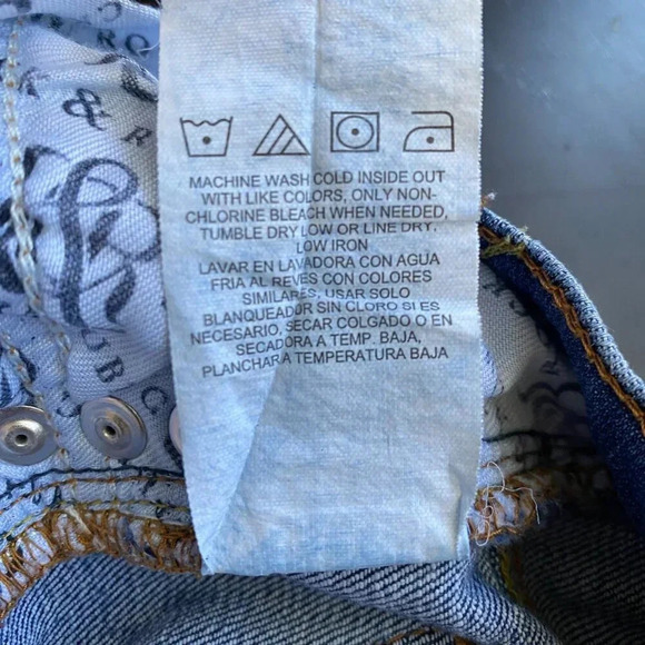 Rock & Republic Kasandra Studded Bootcut Denim Blue Jeans Womens Size 4 Low Rise - Picture 15 of 15